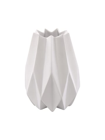 Goebel Vase Polygono Star 21,5 cm in weiß