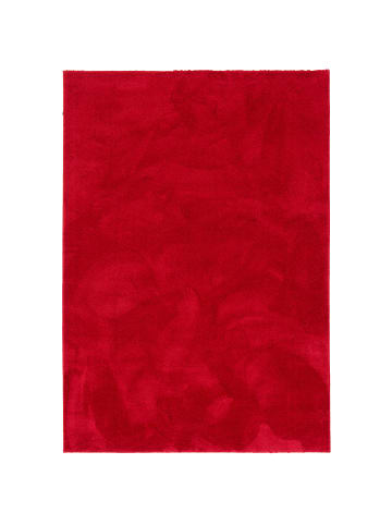 Pergamon Hochflor-Teppich Silky in bordeaux