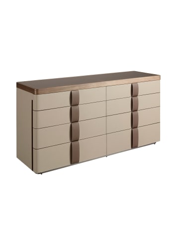 Angel Cerdá Kommode 7203 in Nerz / Walnuss / Stahl – (B)160 x (H)80 x (T)50 cm