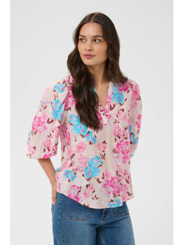 Kaffe Langarm-Bluse KAhaisley Loose fit in Multi color Flower