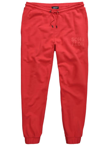 Men Plus Lange Sweathose in chilirot