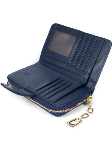 styleBREAKER Geldbörse in Dunkelblau