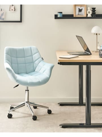 Beliani Bürostuhl LABELLE in Blau - (W) 54 x (H) 81 x (L) 54 cm