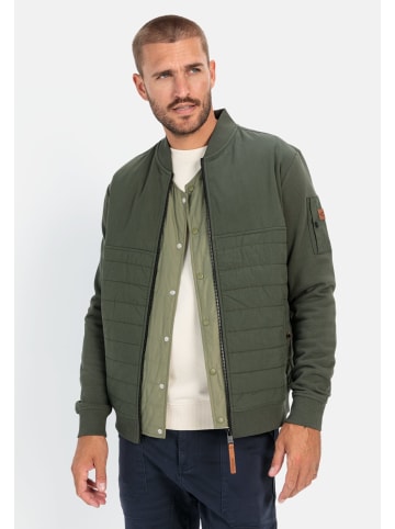 Camel Active Sweatjacke mit Bomberkragen in Grün