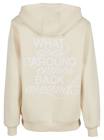 Mister Tee Mister Tee Back Around Ladies Fluffy Hoody in whitesand