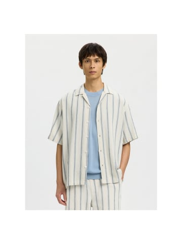 Selected Halbarmhemd in egret