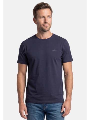 Lerros T-Shirt Basic in Dunkelblau / weiß