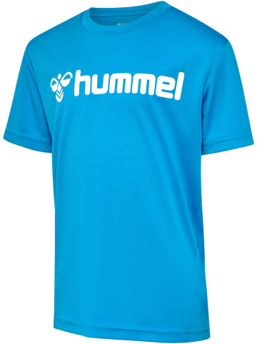 Hummel T-Shirt Hmllogo Kinder in DIVA BLUE