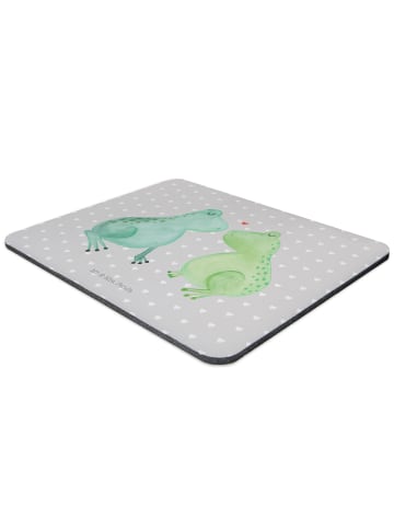 Mr. & Mrs. Panda Mousepad Frosch Liebe ohne Spruch in Grau Pastell