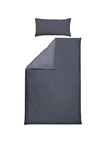 Erwin Müller Perkal Wendebettwäsche in anthrazit-grau