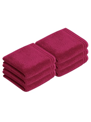 Vossen 6er Pack Handtuch in cranberry