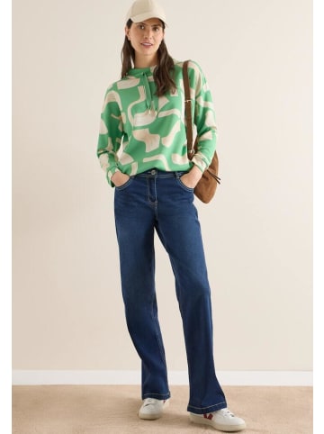 Cecil Langarmshirt in dark bamboo green