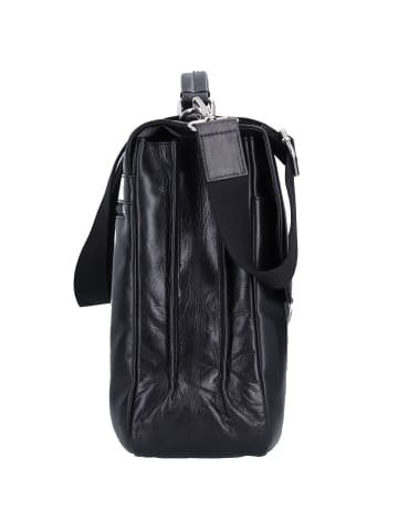 Bugatti Romano Messenger Leder 44 cm Laptopfach schwarz