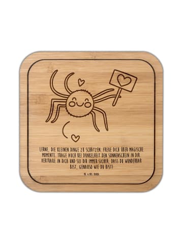 Mr. & Mrs. Panda Untersetzer quadratisch Spinne Agathe Motivatio... in Transparent