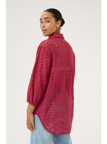 Kaffe Langarm - Hemd KAloren in Rumba Red