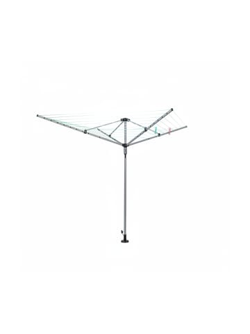 relaxdays Wäschespinne in Silber - (B)242 x (H)184 x (T)242 cm