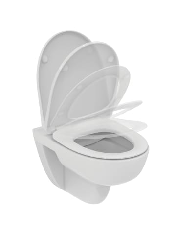 Ideal Standard WC-Set mit Absenkautomatik i.life A 54,5 x 36,5 x 37 cm weiß in weiß