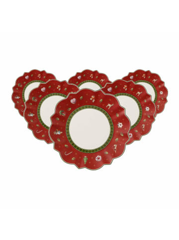 Villeroy & Boch 6er Set Brotteller Toy's Delight ø 17,9 cm rot in rot