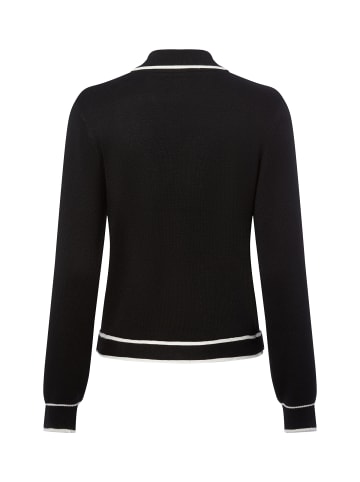 Liu Jo Strickjacke mit Seidenanteil Maglia zippata in schwarz weiß - 0001