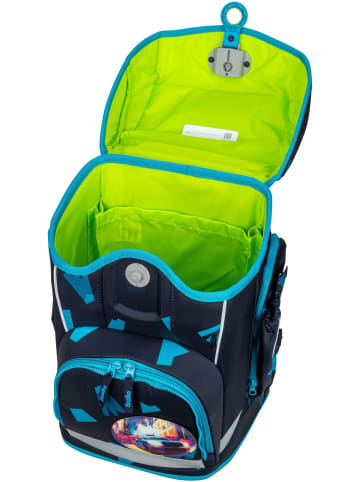 Ergobag Schulranzen cubo light Set in VerfolgBärjagd