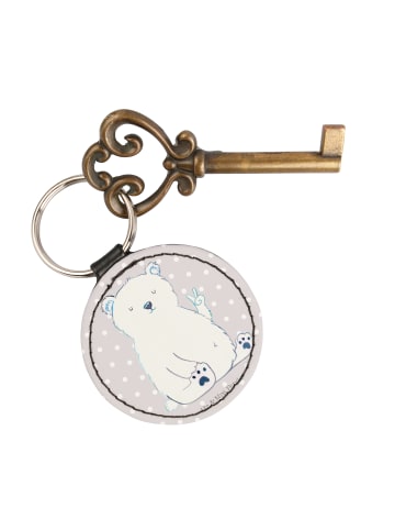 Mr. & Mrs. Panda Anhänger Eisbär Faul ohne Spruch in Grau Pastell