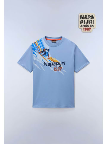 Napapijri T-Shirt "S-Fiemme Ss" in Blau