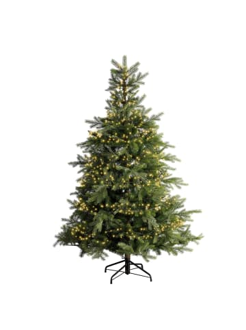 LUMINEO Lichterkette EXCELLENT TWINKLE 1584 LED 25 m, schwarzes Kabel in Soft Gold