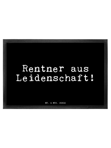 Mr. & Mrs. Panda Schmutzfangmatte Rentner aus Leidenschaft! mit... in Schwarz