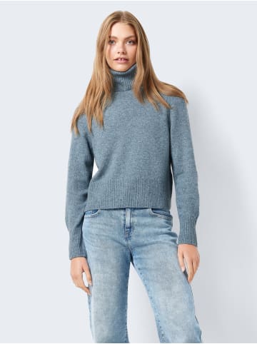 Noisy may Basic Rollkragen Strickpullover NMFRIVA in Grau