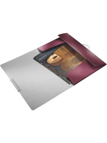 Leitz Eckspannmappe Style A4 PP mit Klappen granat rot