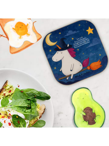 Mr. & Mrs. Panda Untersetzer Einhorn Hexe Design mit Spruch in Weiß