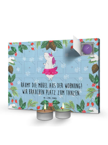 Mr. & Mrs. Panda Duftkerzen Adventskalender Einhorn Ballerina mi... in Blau Pastell