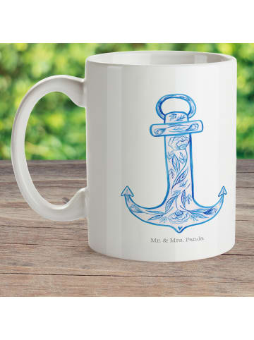 Mr. & Mrs. Panda Trinklernbecher Anker Blau ohne Spruch in Weiß