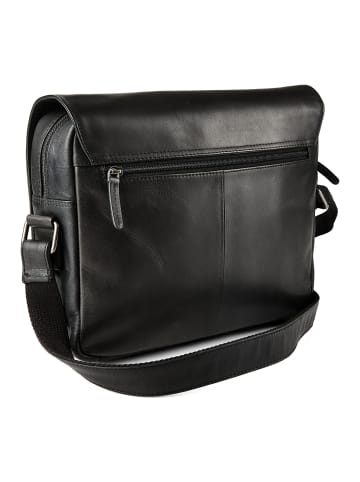 Greenburry Fiorentina Umhängetasche Leder 33 cm black