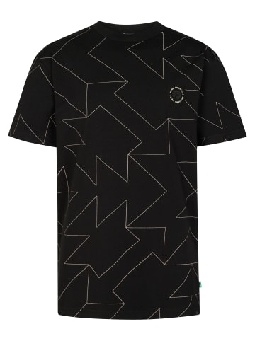Petrol Industries Allover-Print T-Shirt Luchador in Schwarz