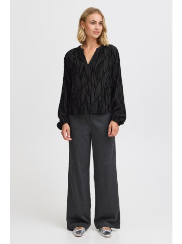 Fransa Langarm-Bluse FRJULL Regular fit in BLACK AOP MA24 02A