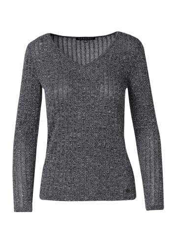 KOROSHI Langärmliges glänzendes Damen-T-Shirt in grau