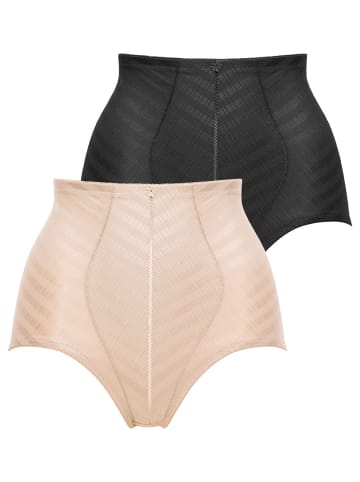 Felina 2er Pack Panty in sand schwarz