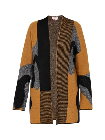 IZIA Damen Cardigan in Kamel Schwarz