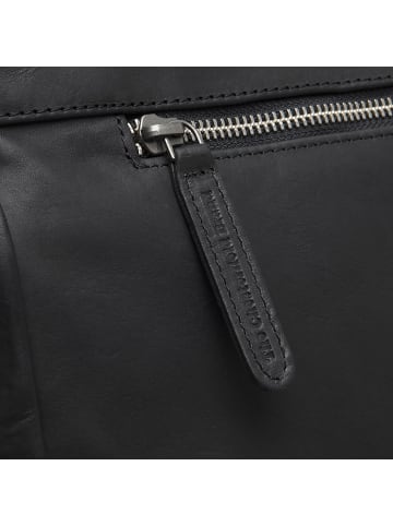 The Chesterfield Brand Wax Pull Up Schultertasche Leder 36 cm Laptopfach schwarz