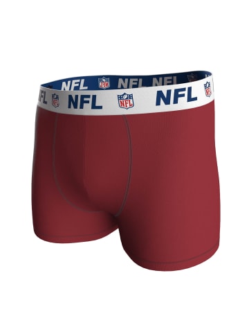 NFL Boxershort 6er Pack in Schwarz/RotMix