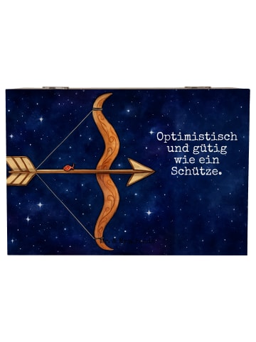 Mr. & Mrs. Panda Schatulle Sternzeichen Schütze Design mit Spruch in Weiß