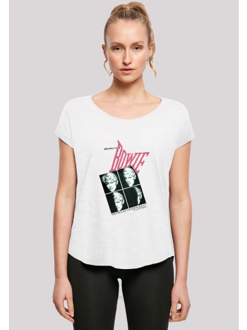 F4NT4STIC Long Cut T-Shirt David Bowie Serious Moonlight Tour 83 in weiß