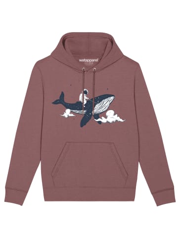 wat? Apparel Sweatshirt Spacewhale in Kaffa Coffee