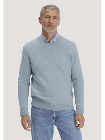 Hessnatur Strick Pullover in helles jeansblau