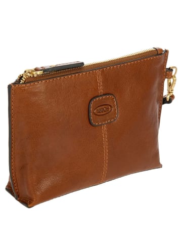 BRIC`s Volterra - Clutch 18 cm (black) in tobacco