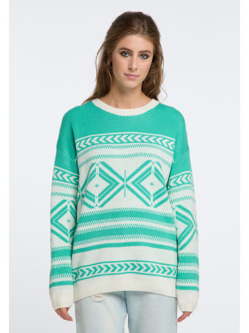 IZIA Damen Strickpullover in Hellgrün