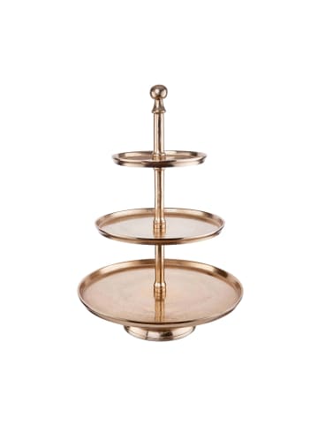 Butlers Etagere 3-stufig Höhe 66cm BANQUET in Gold