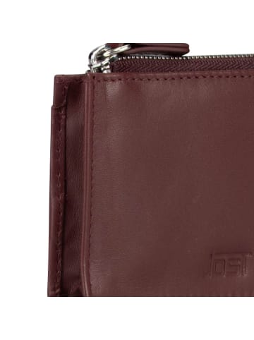 Jost Arva Kreditkartenetui RFID Schutz Leder 12 cm wine