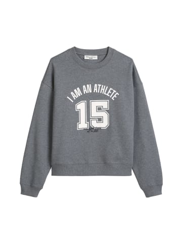 Marc O'Polo DENIM Sweatshirt im College-Stil relaxed in Asphalt Melange